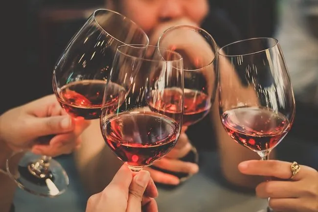 Calici di vino al Ristorante Miro